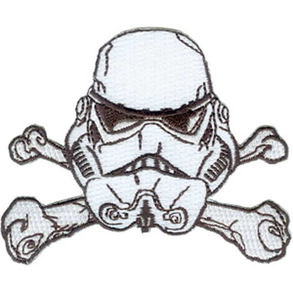 STAR WARS Trooper Bones, Iron-On / Sew-On Disney Officially Licensed Movie & Tv Artwork, 2.5" x 3.25" Embroidered Patch