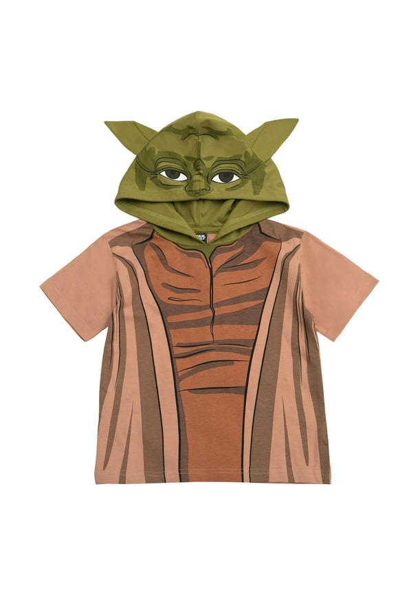 Yoda Hooded Matching Family Cosplay T-Shirt Toddler to Big Kid