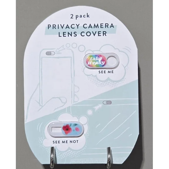 STAR- Webcam Laptop Phone Camera Lens Sliding Cover Super Slim 2 Pack Take It Easy