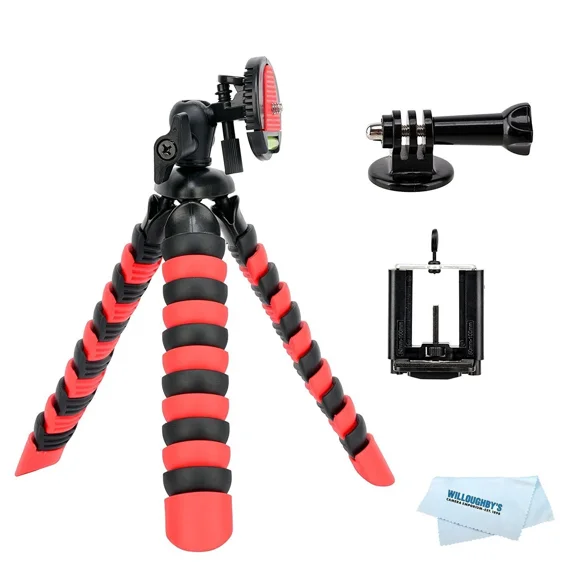 STAR- Willoughby'S 2 In 1 Flexible Mini Tripod For Dslr /Action Cam /Smartphone Bendab