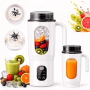STARBIAO Portable Blender 19.6 oz Personal Juicer Cup, USB-C Rechargeable Mini Blender for Shakes & Smoothies, 12-Blade Stainless Steel, 4 Modes, Digital Displa