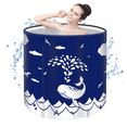 thumbnail image 1 of STARBRILLIANT Portable Foldable Bathtub, Collapsible Adult Travel Bath Tub for Camping, Home & Spa, Space-Saving Storage, Durable PVC Material, 1 of 7