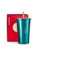 thumbnail image 1 of STARBUCKS 16oz Turquoise Stainless Steel Tumbler With Stainless Steel Straw And Gift Box, 1 of 4