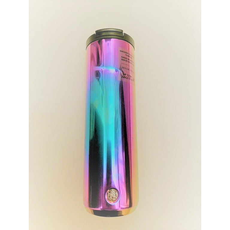 STARBUCKS Iridescent Rainbow Stainless-Steel Vacuum-Insulated Double Wall  Tumbler 20 oz Coffee Travel Mug Cup
