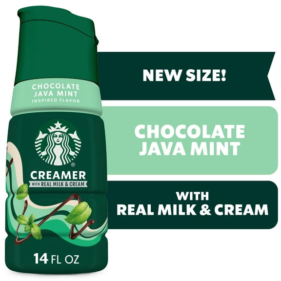 Starbucks Chocolate Java Mint Flavored Coffee Creamer, Liquid Creamer, Dairy Creamer 14 fl oz