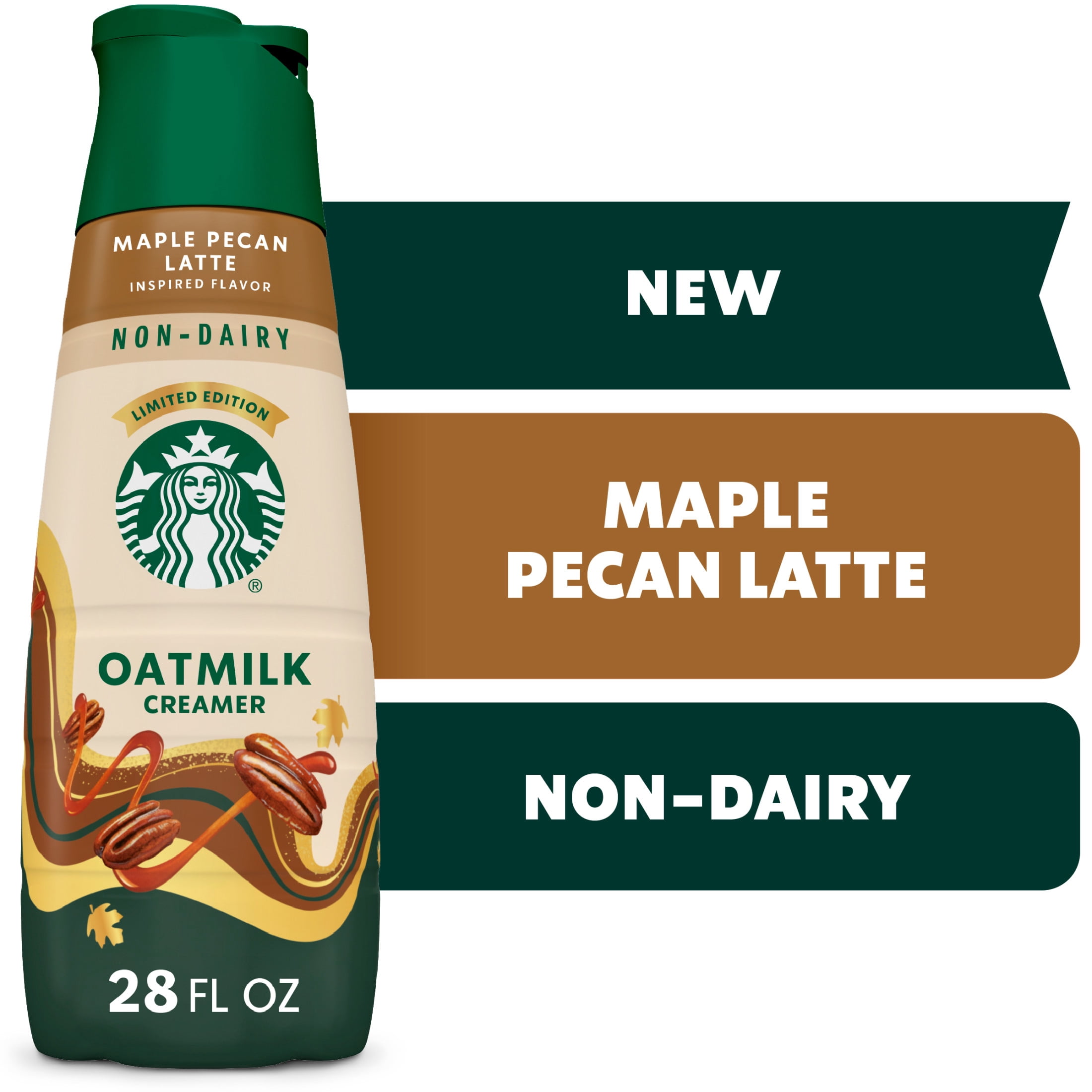 Starbucks Maple Pecan Latte Inspired Non-Dairy Creamer, 28 fl. oz. Bottle 28 fl oz