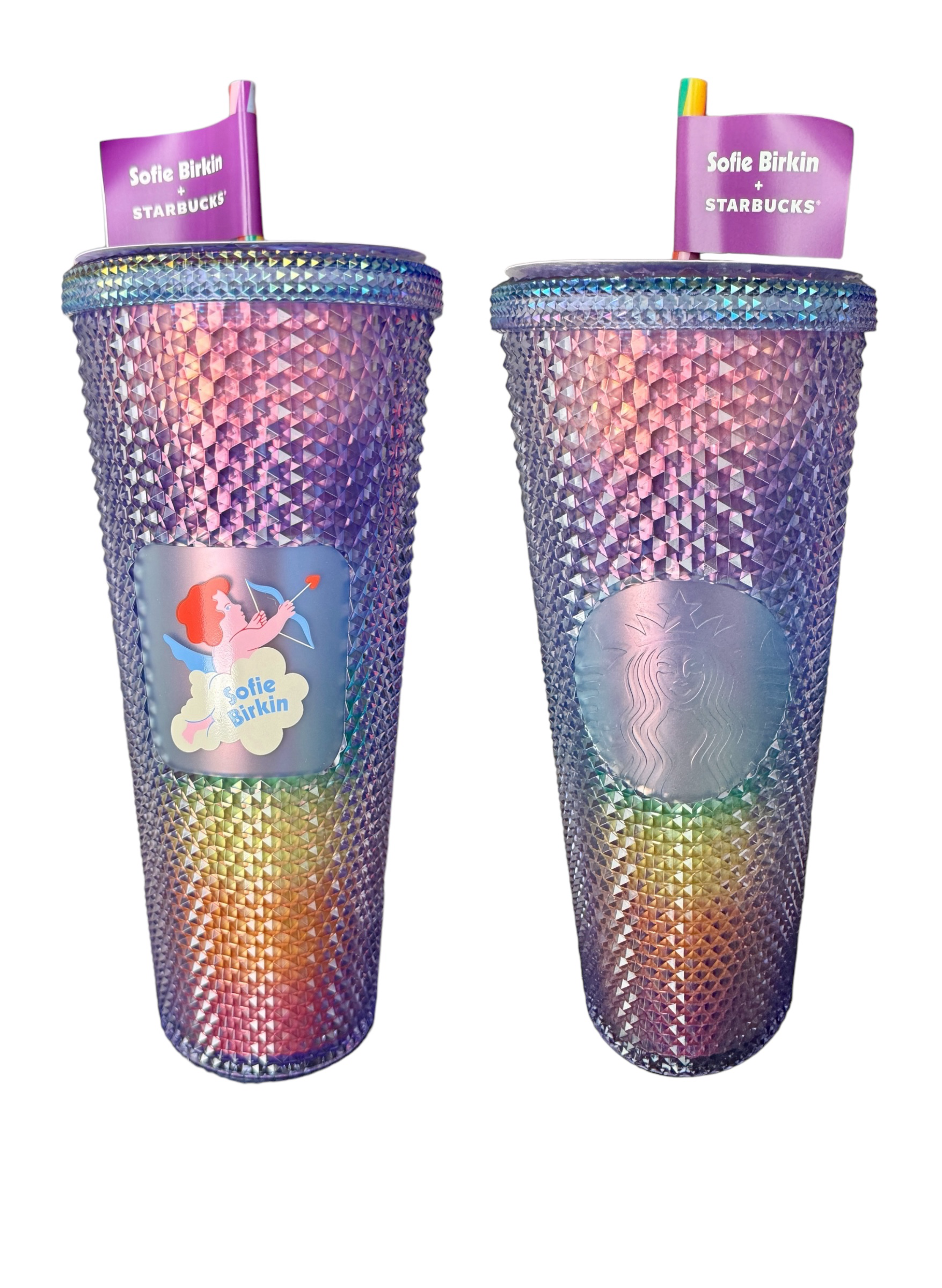 タイムセール 探し方 STARBUCKS Plastic Cold Cup Sparkle Sofie Birkin with Cupid 弁当箱・水筒