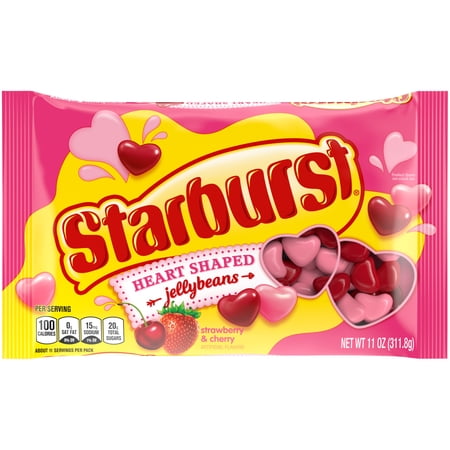 Starburst Heart Shaped Jelly Beans Valentine's Day Chewy Candy - 11 oz