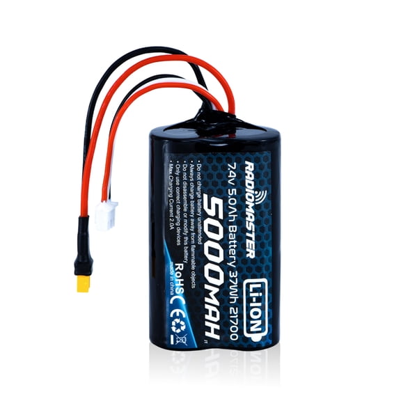 STARDRONE Radiomaster TX16S Battery 5000mAh 7.4V with JST-XH and XT30 Plugs, Compatible with RadioMaster Boxer, TX12, TX15, TX15 MAX,GX12,TX16S Radio Controller (5000mAh Battery)