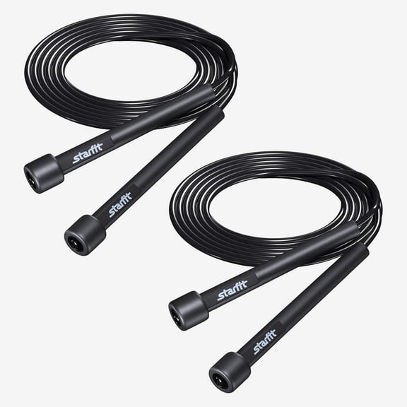 Jump Rope - 9.8FT Adjustable Skipping Rope for Home & Gym, Pack of 2, Jump Ropes for Fitness, Weighted Jump Rope, Tangle-Free Jump Ropes for Adults & Kids - Black