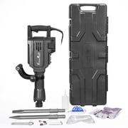 XtremepowerUS Demolition Jack Hammer Heavy Duty, 2800W Electric Jackhammer 1800BPM Power Drill Concrete Breaker Bar Point & Chisel Bits Chisel Set