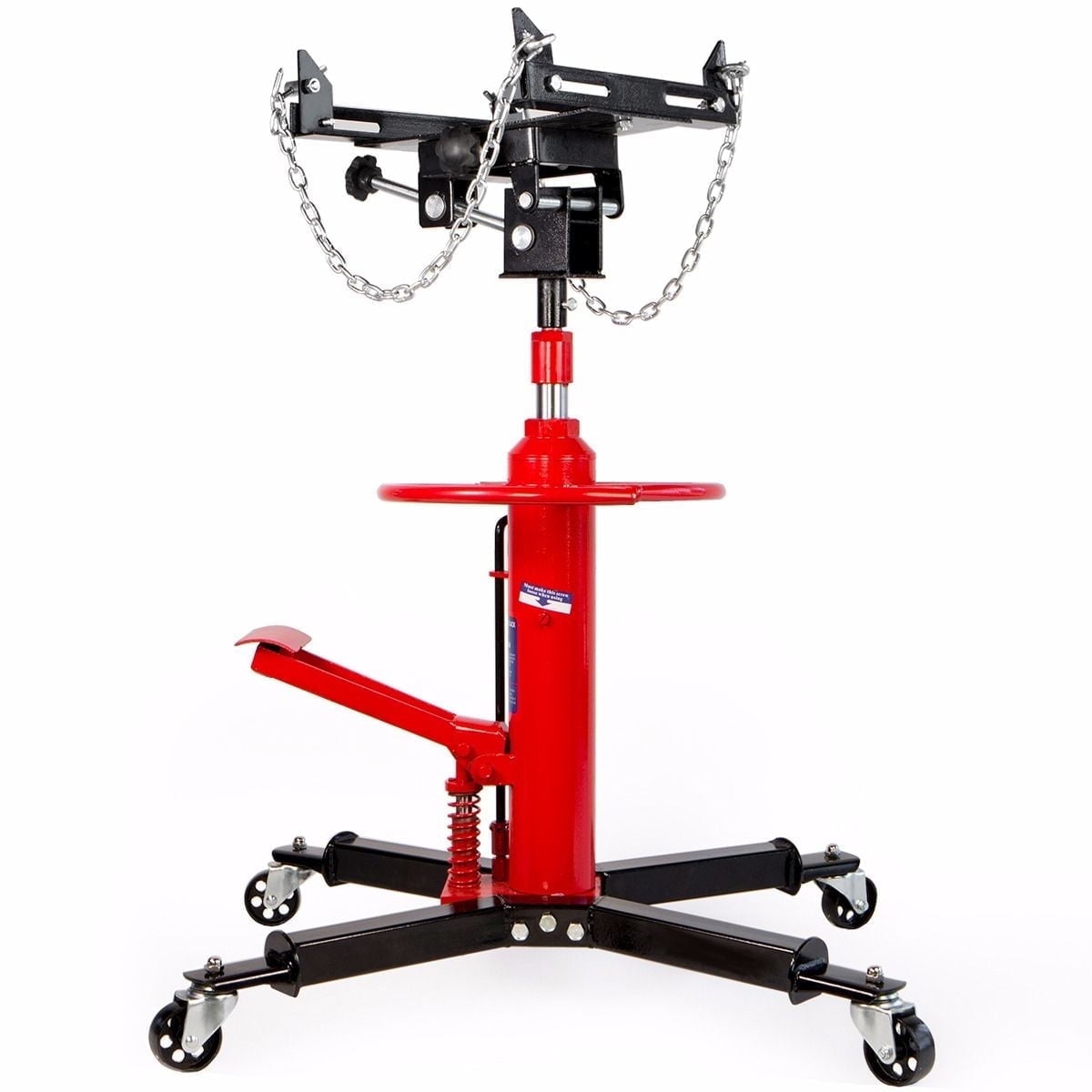 Stark USA 1/2 Ton Transmission Jack, 33"-70" High Lift, Hydraulic Telescoping Transmission Jack, 2-Stage Transmission Stand W/ Foot Pedal, 360° Swivel Wheel, Garage/Shop Lift Hoist  1,100LB Capacity