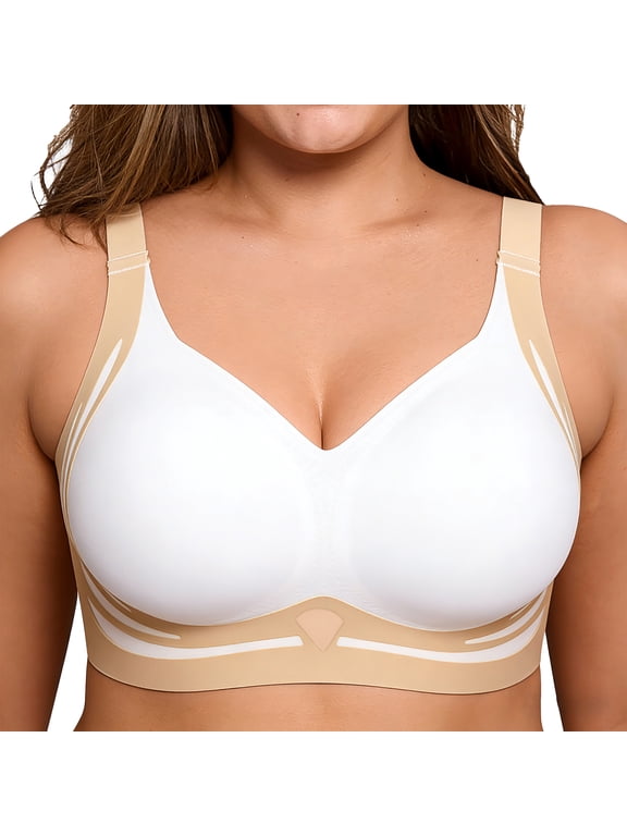 Jelly Bras for Women Plus Size Bras Wireless Bra No Underwire Push Up Seamless Breathable Comforty Bra
