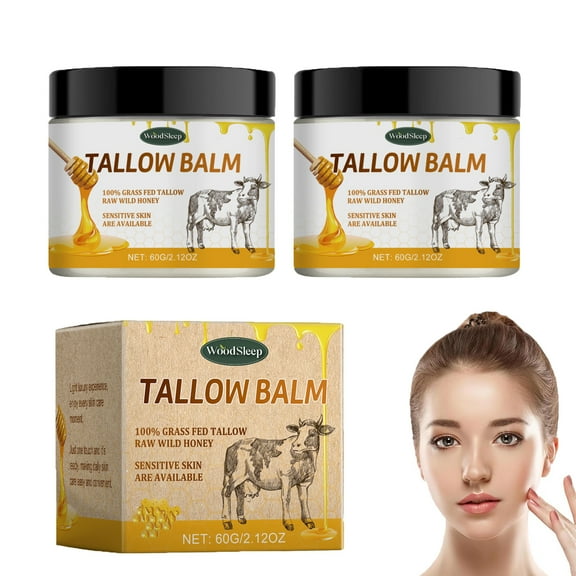 STARLAN Beef Tallow Cream, Beef Tallow Cream Grass Feed Cow Tallow Balm for Skin Care Face And Body Natural Lotion Tallow Cream Moisturizer for Sensitive Skin