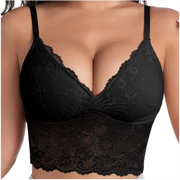STARLAN Bras for Women Underwire Everyday Bras Spaghetti Strap Racerback Supportive T-Shirt Bralette Lace Daily Wear XL