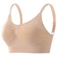 thumbnail image 1 of STARLAN Push up Sports Bras for Women Plus Size Wireless Bras Spaghetti Strap Racerback Seamless Bralette Daily Wear L, 1 of 7