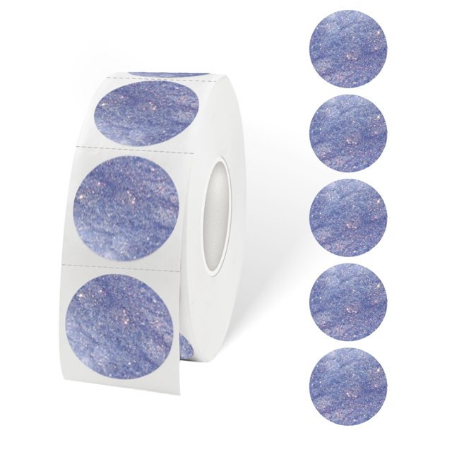 STARLIBOO Purple Thermal Labels, 1 Inch Round Thermal Labels, Circle