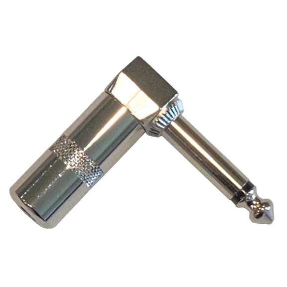 STARLIGHT- 1/4" Inch 6.3Mm Right Angle 90 Degree Mono Male Solder-On Plug Connector