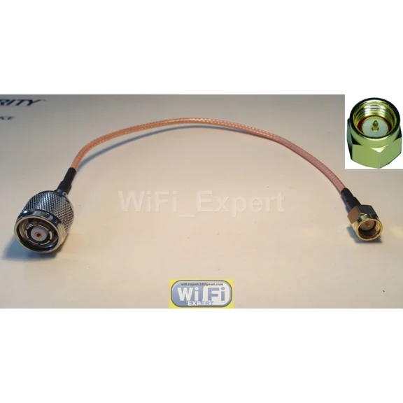 STARLIGHT- 1 X 8 Inch Rp-Tnc Male Plug To Sma Male Jumper Coax Rf Cable Rg316 Usa