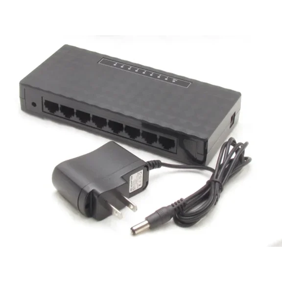 STARLIGHT- 10/100 Mbps 8 Port Fast Ethernet Lan Desktop Rj45 Network Switch Hub Adapter