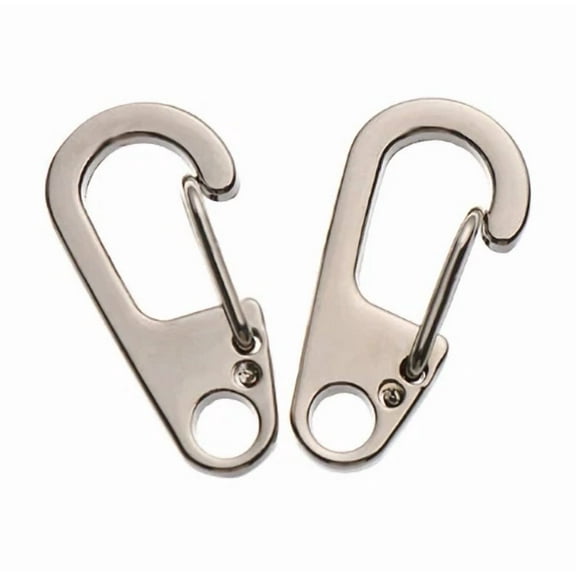 STARLIGHT- 10Pcs D Carabiner D-Ring Key Chain Spring Clips Mini Aluminium Alloy Hang Buckle