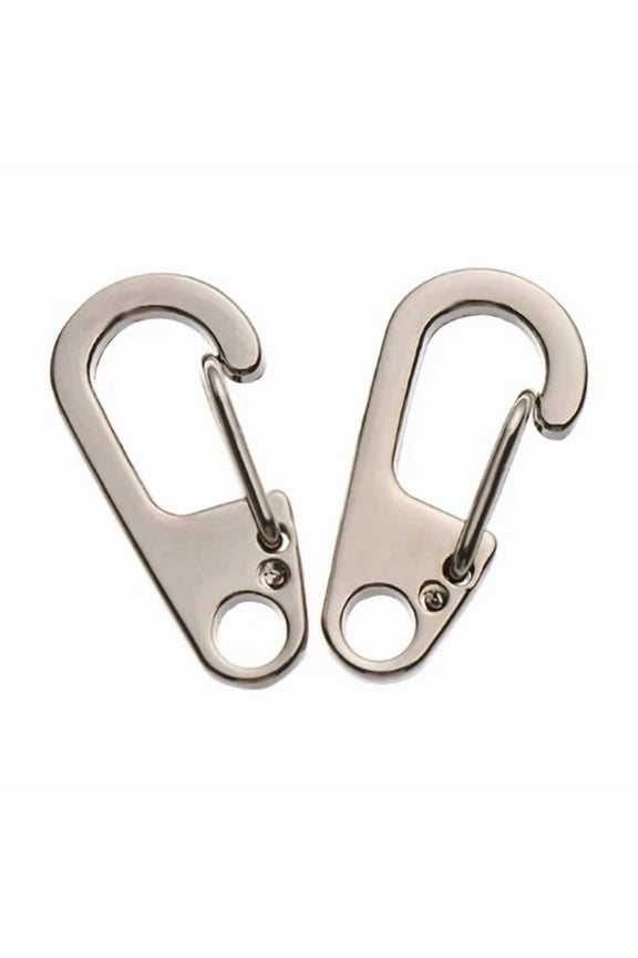 - 10Pcs D Carabiner D-Ring Key Chain Spring Clips Mini Aluminium Alloy Hang Buckle