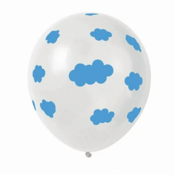 STARLIGHT- 12 Clouds Birthday Party Balloons, Cloudy Sky Party Ideas Latex 12"