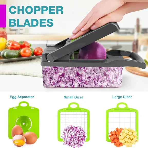 STARLIGHT- 14-In-1 Multifunction Food Vegetable Fruit Chopper Slicer Cutter Dicer Kitchen