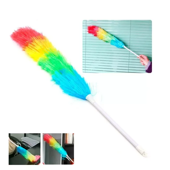 STARLIGHT- 1Pc Soft Magic Plastic Feather Duster Anti Static Car Home Window Cleaner 28"