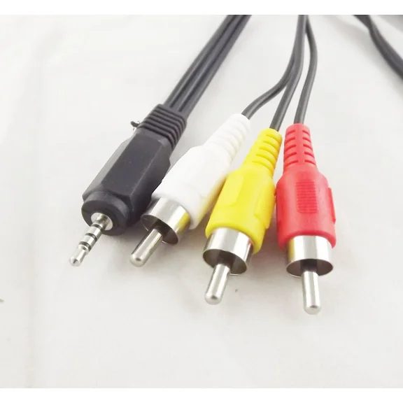 STARLIGHT- 2.5Mm Mini Stereo Aux Plug To 3 Rca Male Adapter Av Audio Video Cable 1.5M (Us)
