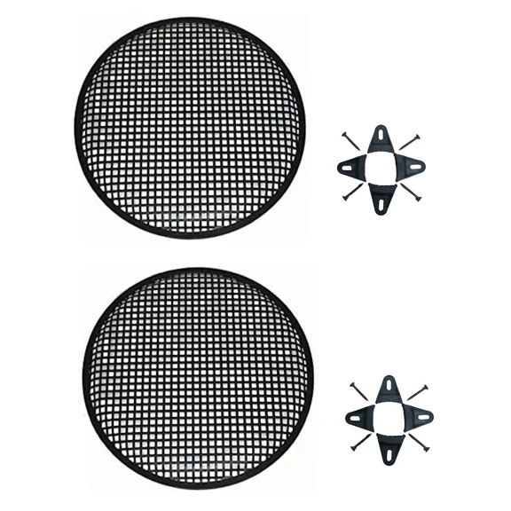 STARLIGHT- 2 8" Subwoofer Metal Mesh Cover Waffle Speaker Grill Protect Guard Dj Car Audio