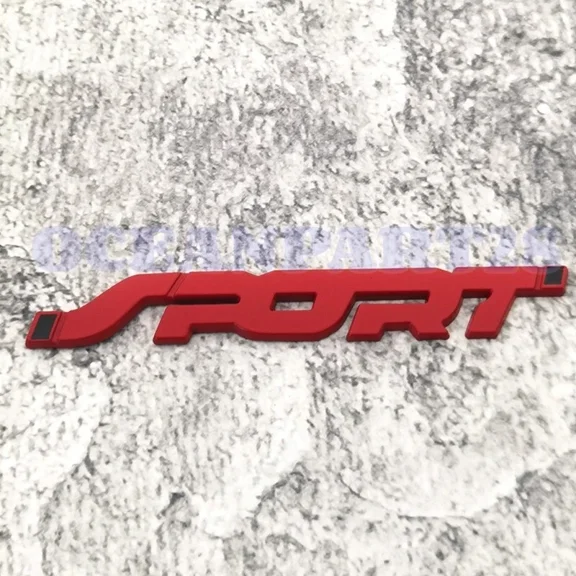 STARLIGHT- 2×Car Metal 3D Sport Logo Emblem Badge Sticker Trunk Decal Accessories Red