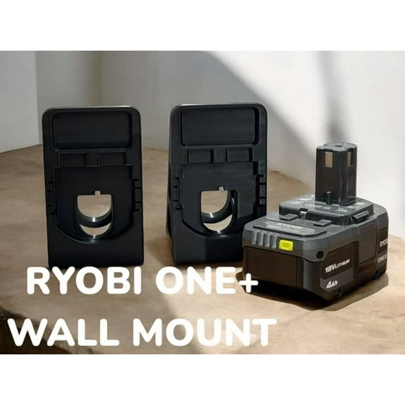 STARLIGHT- 2 Pack Ryobi One+ Battery Wall Mounts - Secure Storage For 18V Lithium Batteries