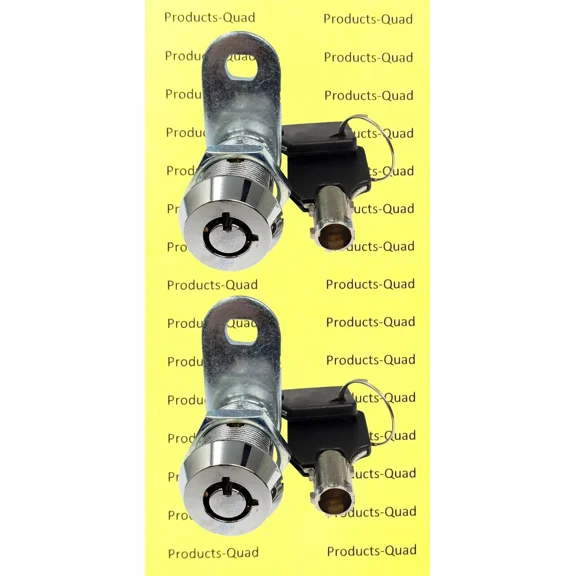 STARLIGHT- 2 Tubular Cam Locks 1 Inch - Camper Drawer Toolbox Removable Key Non-Retaining