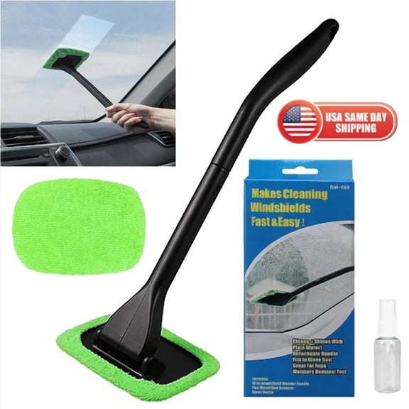 STARLIGHT- 22" Interior Windshield Cleaning Tool Kit Car Window Glass Wiper Cleaner Brush