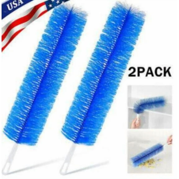 STARLIGHT- 2Pack Cobweb Duster Bendable Fan Duster Plastic Dust Cleaner Microfiber Head