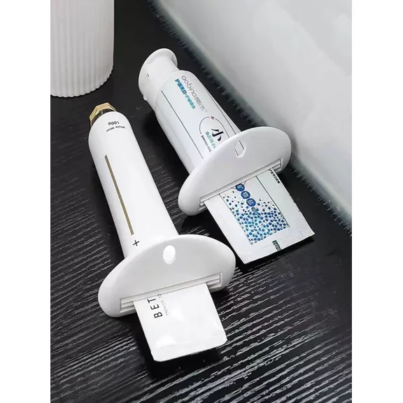 STARLIGHT- 2Pcs Toothpaste Dispenser & Tube Squeezer - Easy Roller For Cream & Paste - New