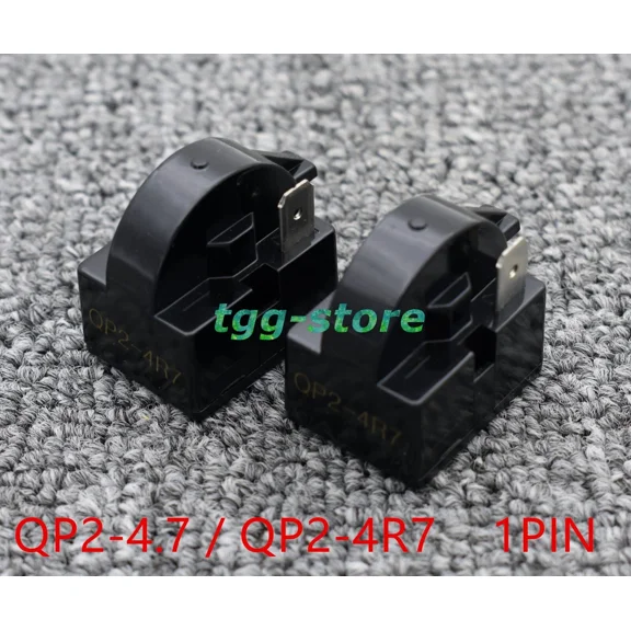 STARLIGHT- 2X New Start Relay 4.7Ohm 1Pin For Qp2-4.7 Qp2-4.7G Refrigerator Ptc Starter