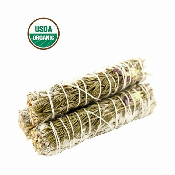 STARLIGHT- 3 Pack 6 Inch Sweet Morning Sage Smudge Stick For Home Cleansing Negative Energy