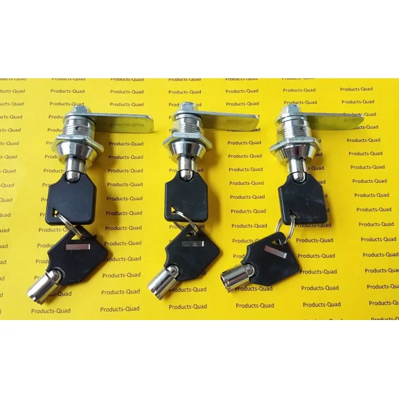 STARLIGHT- 3 Pack Tubular Cam Lock 5/8" Rv, Camper Drawer Cabinet Toolbox - Keyed Different