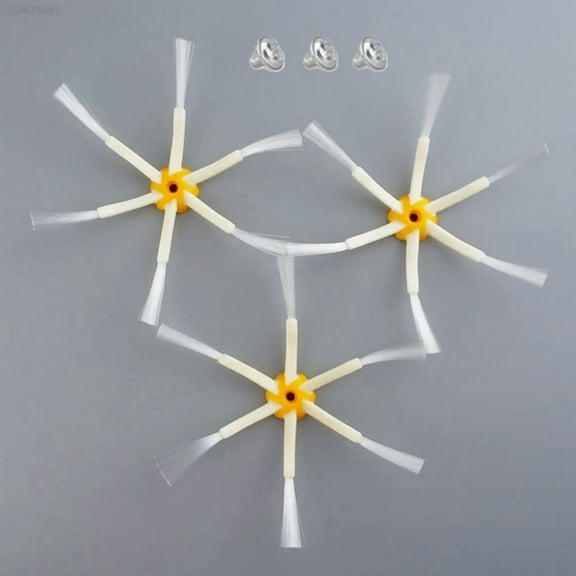 STARLIGHT- 3 Pcs 6-Arm Brush For Irobot Roomba 500/600/700 630 650 Vacuum Replacement Kit