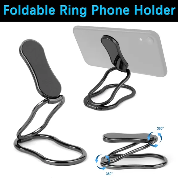 STARLIGHT- 360°Rotating Finger Ring Holder For Cell Phone Universal Back Grip Folding Stand