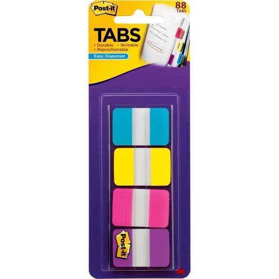 STARLIGHT- 3M 686Aypv1In 1" Solid Color Self-Stick Tabs