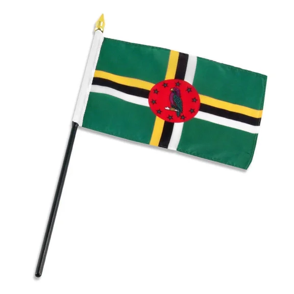 STARLIGHT- 4"X6" Dominica Stick Flag Table Staff Desk Table 100D