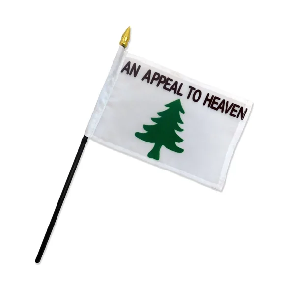 STARLIGHT- 4"X6" Liberty Tree Stick Flag Table Staff Desk Table