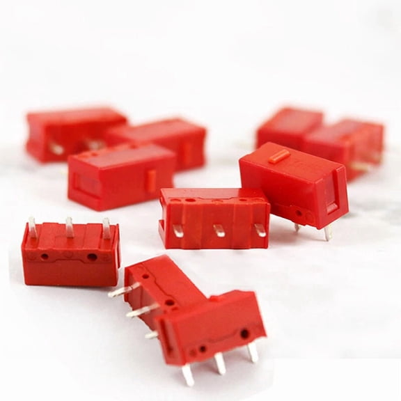 STARLIGHT- 5 Pcs Red Micro Mouse Button Switch For Logitech G700 G502 Gaming Mice