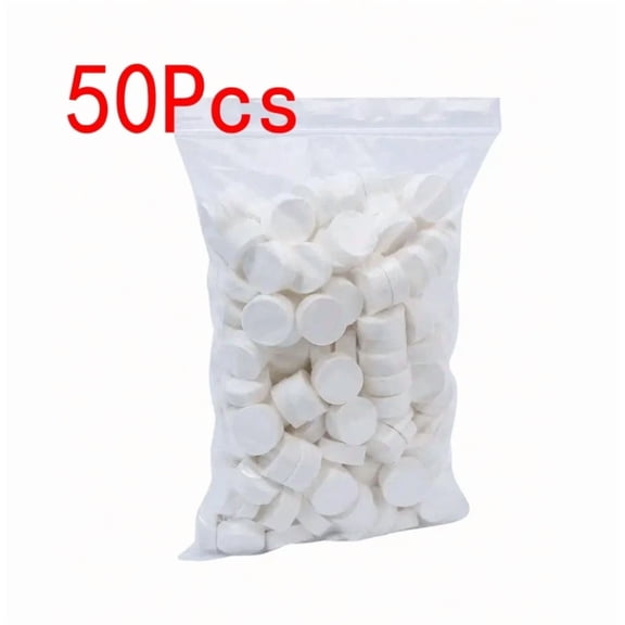STARLIGHT- 50Pcs Portable Compressed Disposable Towels  Wet/Dry Soft Coin Tissues Travel