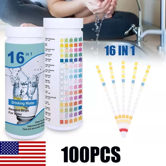 STARLIGHT- 6 In 1 Drinking Water Test Kit Strips 7 In 1 Home Water Quality Test For Tap Us