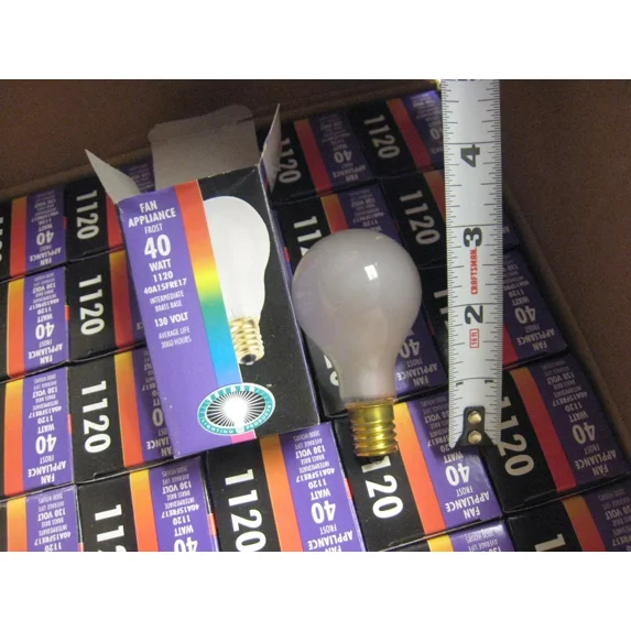 STARLIGHT- 6 Yes 6 Appliance Light Bulbs Teiber 40W 130V A15 Intermediate Base Frost New