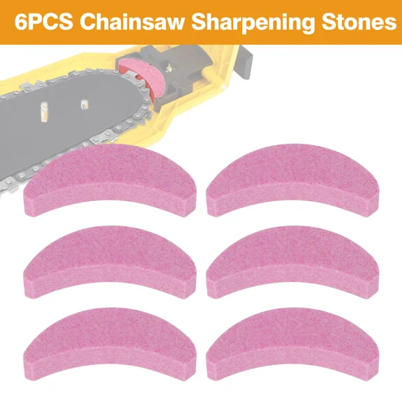 STARLIGHT- 6Pcs Fast Sharpening Stone Chainsaw Teeth Sharpener Chain Saw Blade Bar 14-20In
